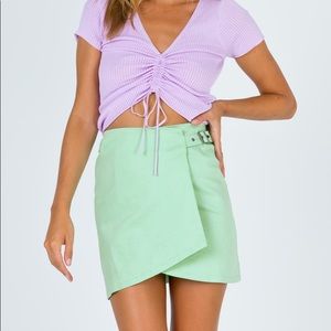 Princess Polly Green Mini Skirt